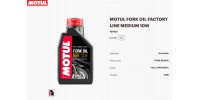 HUILE MOTUL POUR FOURCHE AVANT FACTORY LINE MEDIUM 10W        1 LITRE      