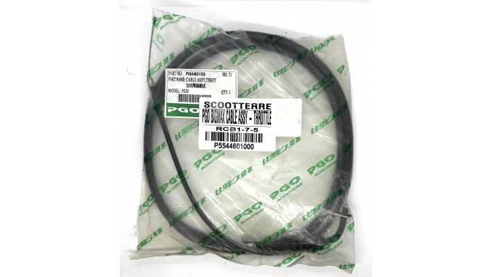 PGO BIGMAX CABLE ASSY - THROTTLE  NO: 71    RCB1-7-5