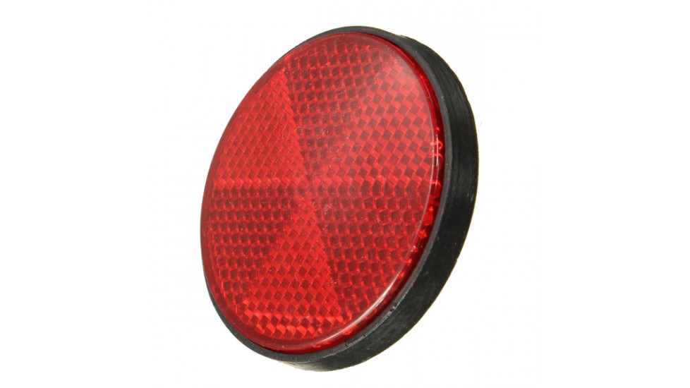 524- RED ROUND SIDE REFLECTOR        RP2-4-1
